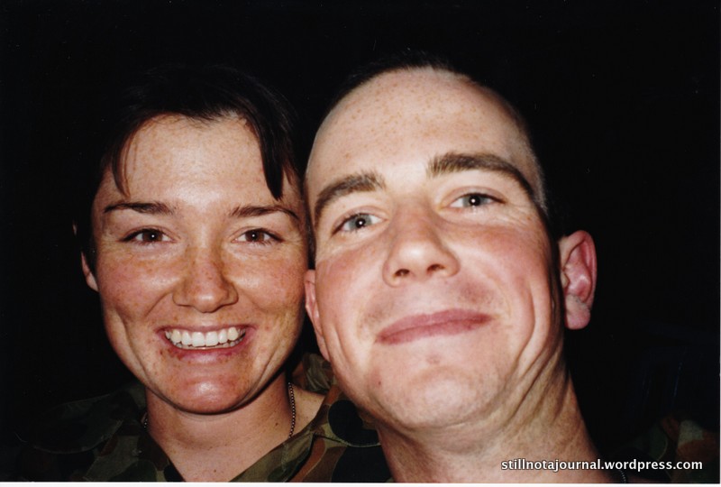 Me and Banjo – one funny bastard. (The corporals named him Banjo because he was from Victoria, and thus apparently a banjo playing hillbilly.)