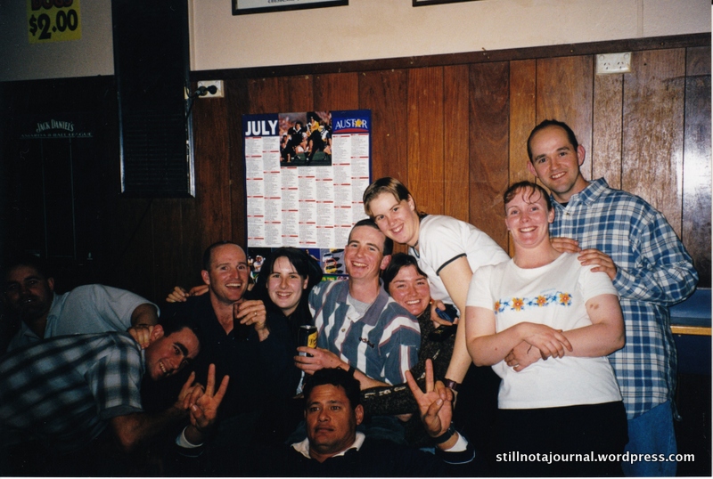 Some of us out celebrating with the corporals in Wagga after marching out (finishing basic training) – in the Army now! Woop woop!!