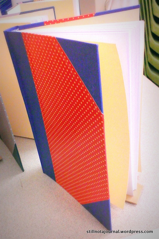 Ta-daaaa! My half-bound, case bound book. With sprinkles.