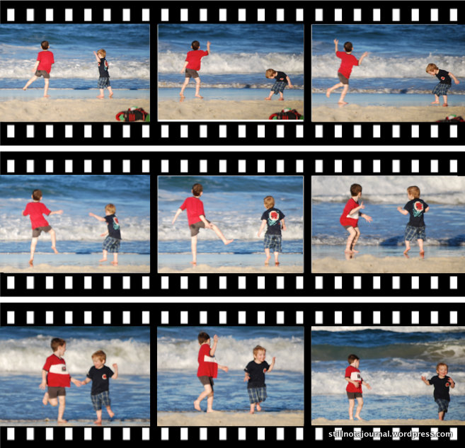 Taunting the Pacific. I really should've filmed this.