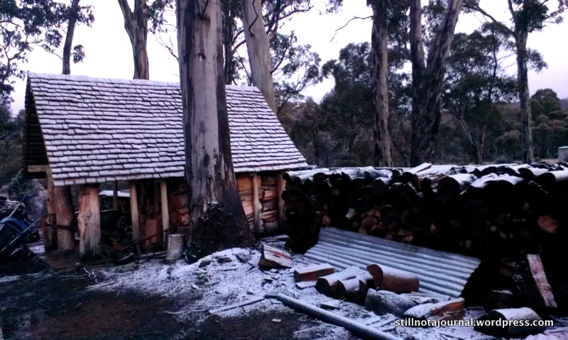 Cute little woodshed out the back. ie not where we slept tonight.