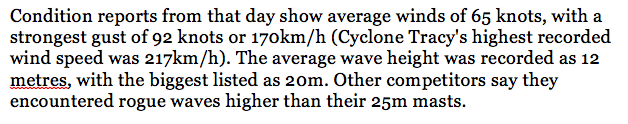 In an extract from One Of Those Days, author Jeremy Wilshire recounts the 1998 Sydney-to-Hobart Yacht Race disaster.