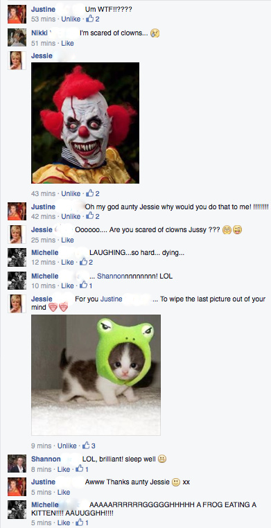 scary arse clown convo