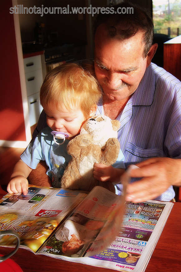They always did have a special relationship. Dad was much more relaxed into grandparenthood by the time Roars came along.