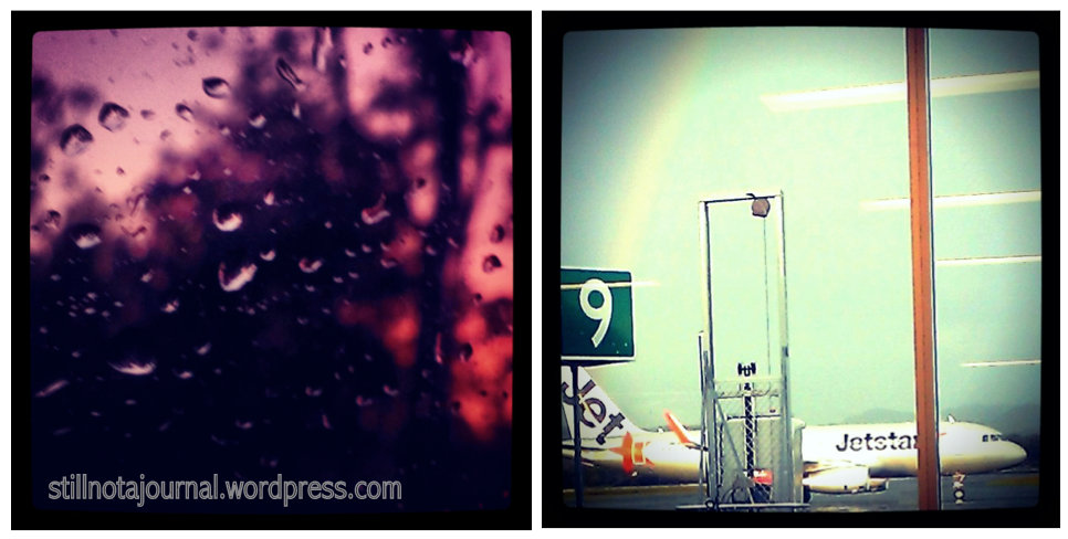 rainy sunrise, rainbow