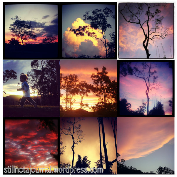 sunsets mosaic Instagram photos