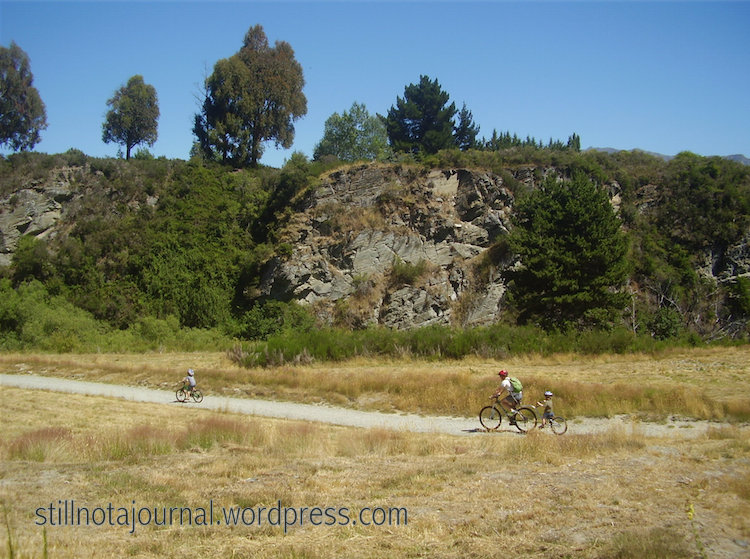 A huge pile of schist. Schist is a common rock around here, used in many historic buildings. My new tourism tagline concept?...Arrowtown: Full of Schist.