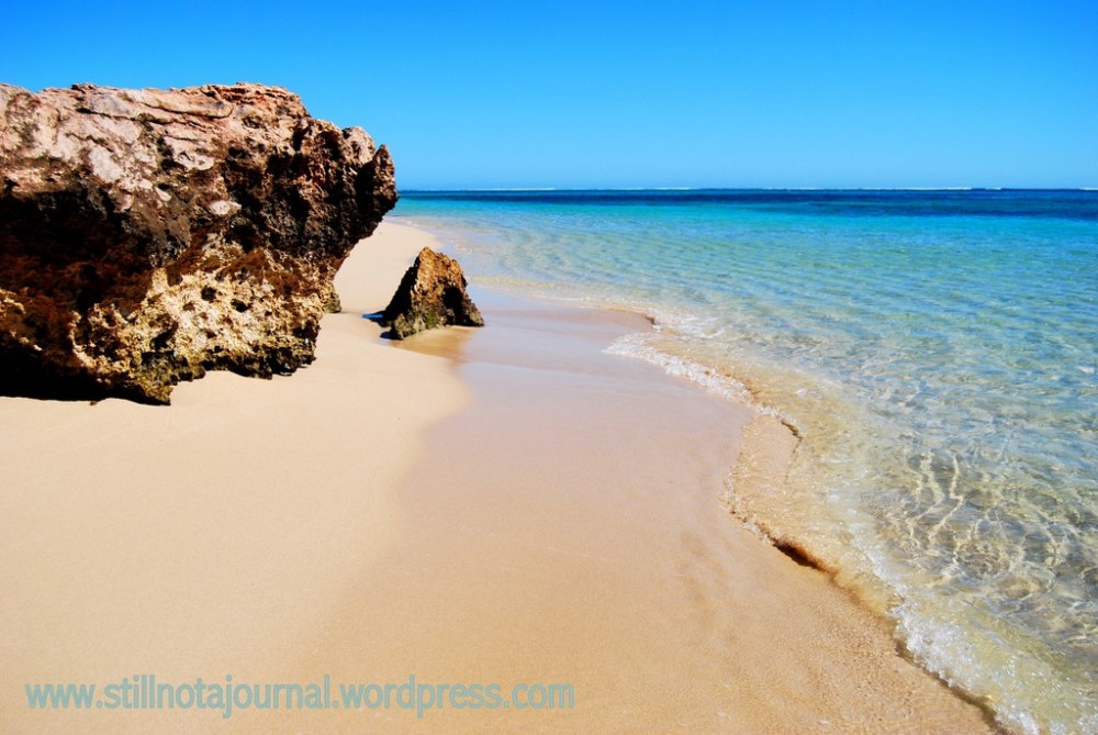 Reminds me of Coral Bay... 150km away at the southern boundary of Ningaloo, it's a tiny settlement with a hotel, caravan park and even a couple of shops. We camped there when we were kids in the 1980s. We were also there as big kids for New Year's 2000...