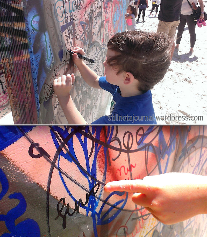 Finny managed to find a spot.