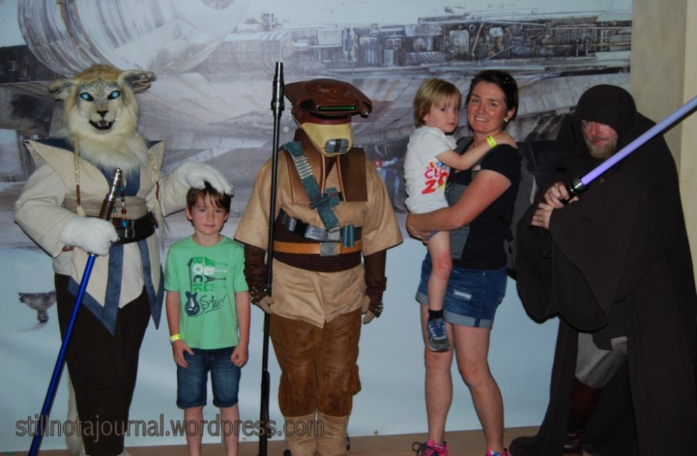 Mummy? ... There's something behind meee...