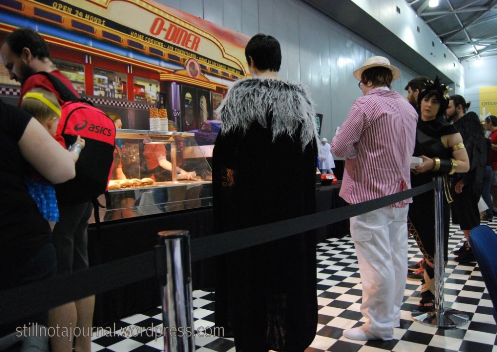 Not your usual cafe patrons.