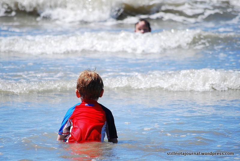 kids at Rabbit Island Moturoa