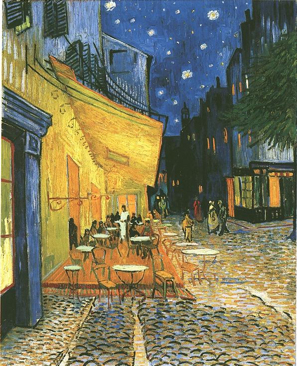 Vincent Van Gogh cafe terrace at night