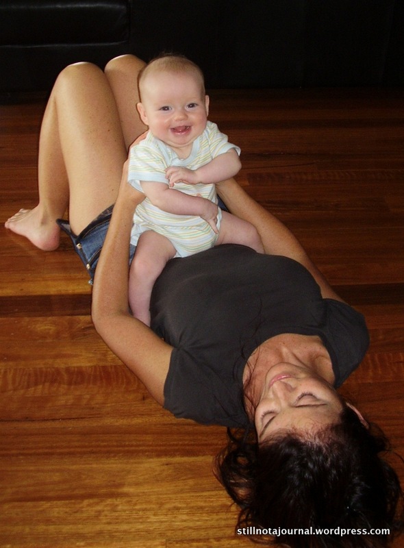 Aunties make great horsies.