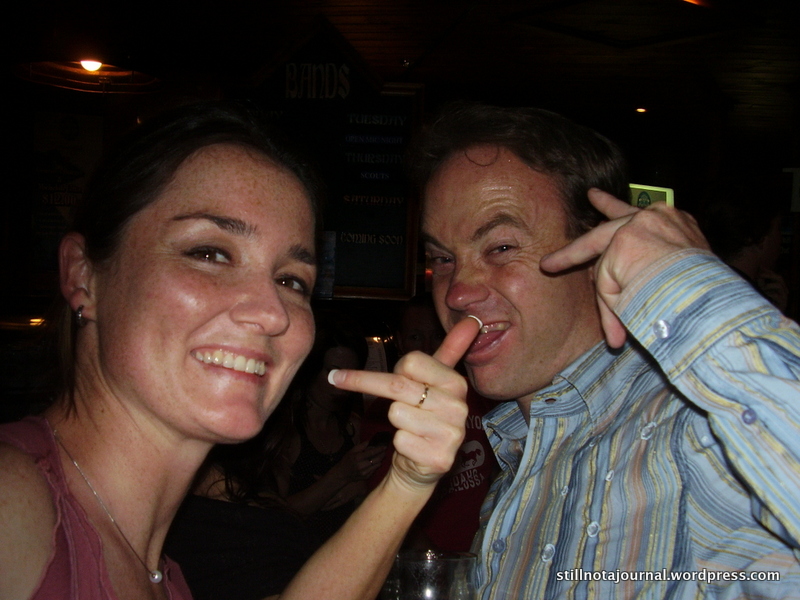 A tongue, various fingers...