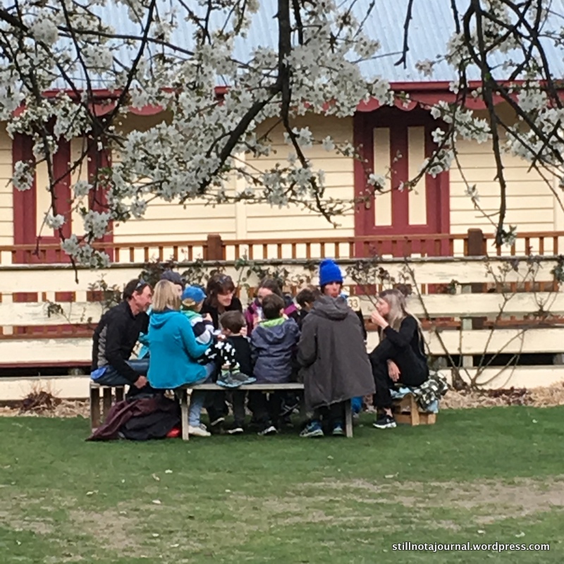 Our little apres ski tradition; a drink at the historic Cardrona Hotel. Beer, wine, mulled wine, hot chocolate, hot food, open fireplaces, playground for the kids, beautiful grounds and lots of history.
