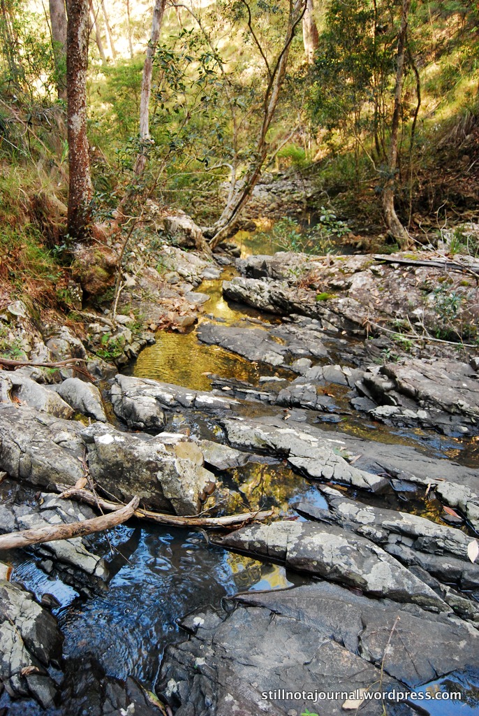 Just around the first bend.